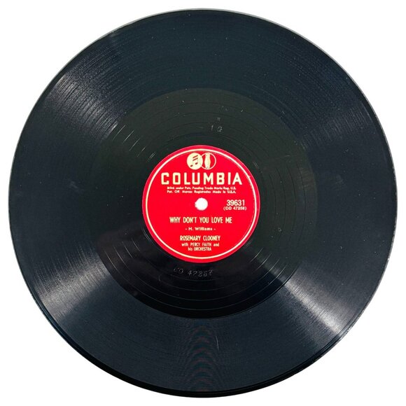 Rosemary Clooney Be My Lifes Companion 10in Shellac 78 RPM Columbia 39631 - Picture 3 of 4